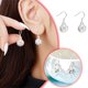 thumbnail image 3 of Vintage Pendientes Redondos Moda Studs Hueco Pendientes de gancho redondo Personalidad Temperamento Pendientes, 3 of 8
