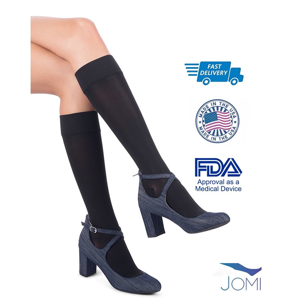Jomi Compression Knee High Collection, 1520mmHg Sheer Closed Toe 132