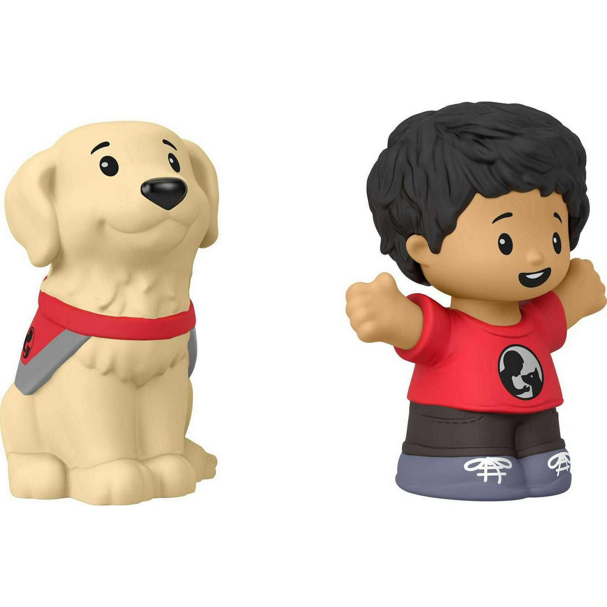 Fisher-Price Little People Figure Set for Pretend Play, Child with Service  Dog, Toddler Toys