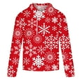 thumbnail image 4 of Aoochasliy Mens Hoodies Pullover Christmas Clearance Sport Sweatshirt Xmas Print Sports Fitness Pullover Half-Zip Sweatshirt, 4 of 5
