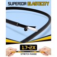 thumbnail image 4 of Cuerda elástica tipo bungee de 8 piezas LuckyStraps de 48" ajustable con ganchos negros, 4 of 7