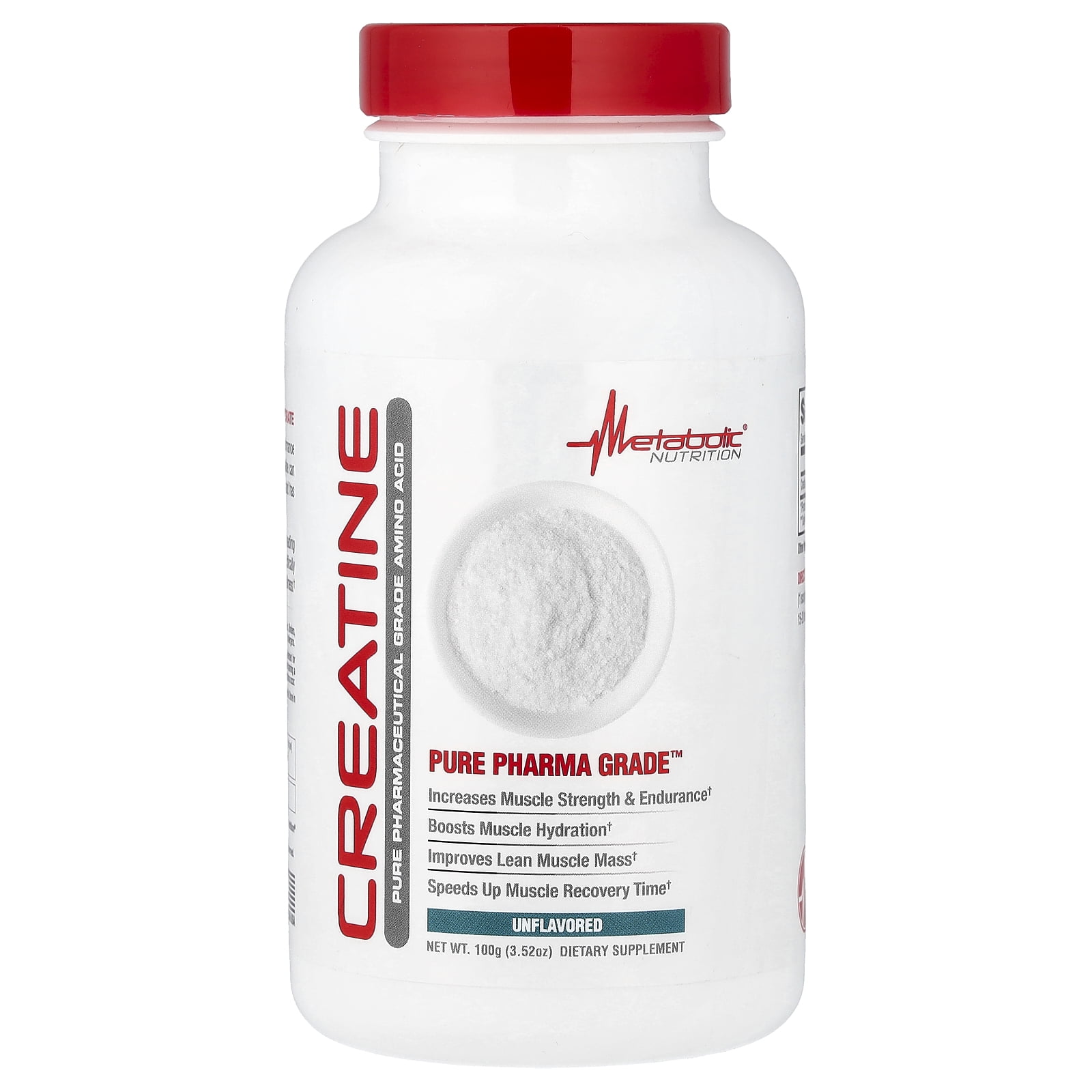 Metabolic Nutrition Creatine, Unflavored, 3.52 oz (100 g)