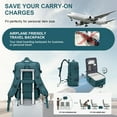 thumbnail image 4 of Large Travel Backpack for Adults, Carry on Backpack for Women Flight Approved Personal Item Backpack for Airlines, Business College Laptop Backpack for Men Waterproof Luggage Casual Daypack, 4 of 10