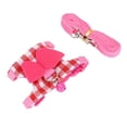 thumbnail image 4 of Dioche Pet Harness, Pet Leash, Pink Plaid Small Rabbit For Ferret Chinchilla Squirrel, 4 of 8