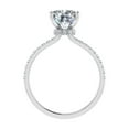 thumbnail image 3 of Eterna Jewel1.7 Ct Cushion Cut Engagement Ring - 14K White Gold Plated Lab-Created Diamond Solitaire Ring - Clean and Elegant Wedding Ring for Her - Sophisticated Gift for Her on Special Occasions, 3 of 3