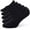 Black, variant on Women's Thick Cushion Cotton Athletics Casual Low Cut Flat Non-Slip Boat Liner No Show Socks-5/10 Pack