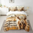 thumbnail image 2 of Castle Fairy Highland Bull Bedding Comforter Set 7-Piece for Adults Female Men,Rustic Vintage Cabin King Bedding Sets,Farmhouse Animal Ultra Soft Bed Sheets,Super Cozy Room Decor,Reversible, 2 of 8
