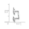 thumbnail image 3 of Auriga Fine Jewelry 925 Sterling Silver Rhodium-plated CZ Double Apple Right Cuff Earring for Women (L -15mm, W - 12mm), 3 of 5
