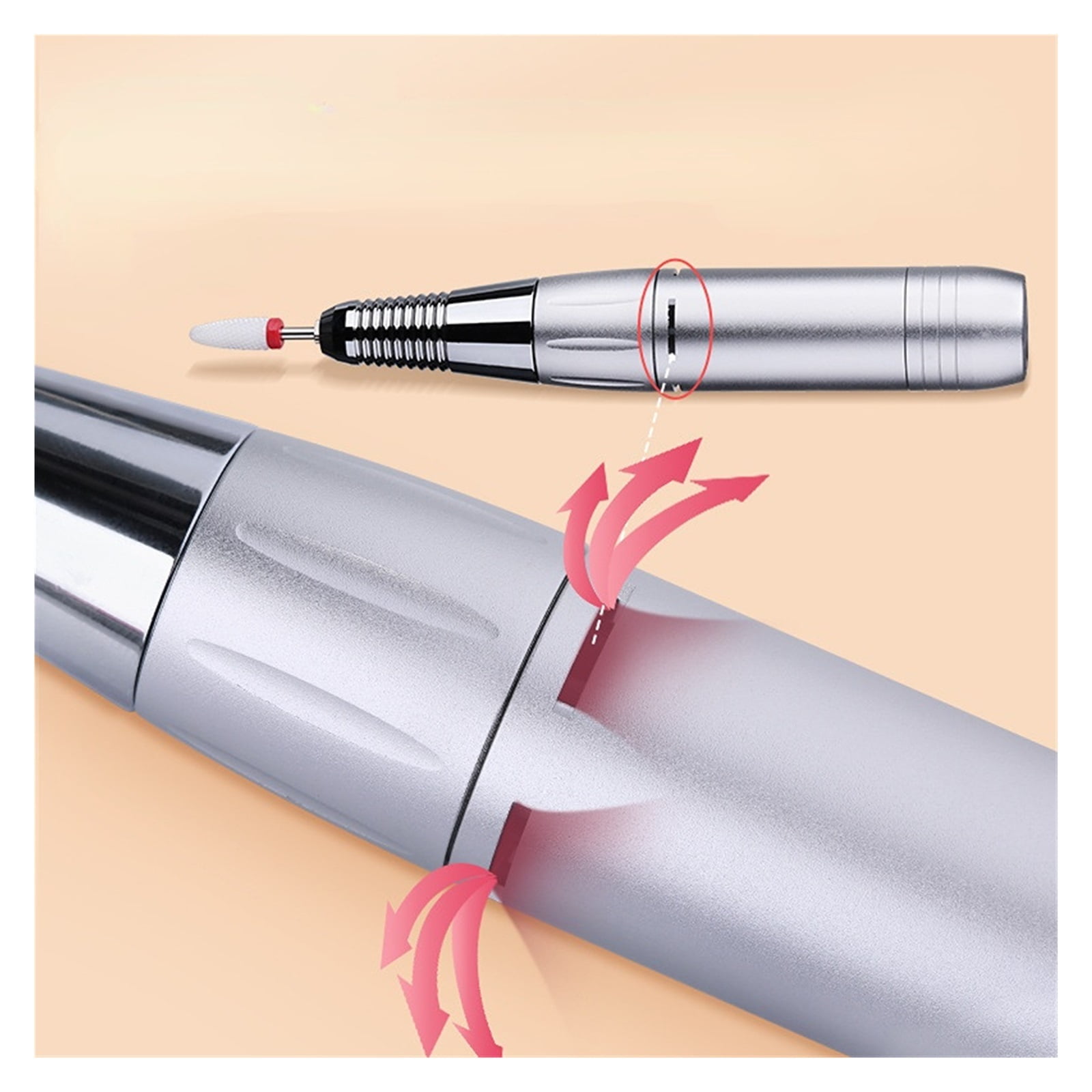 35000RPM Electric Nail Drill Machine For Manicure, Professional Nail Lathe With LCD Display, Rechargeable Nail Salon Tool ,Low Noise