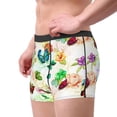 thumbnail image 2 of Fuzoiu Floral Vintage Print Men's Ultra Breathable Underwear,No Riding Up Boxer Briefs with ComfortFlexible Waistband-Large, 2 of 5