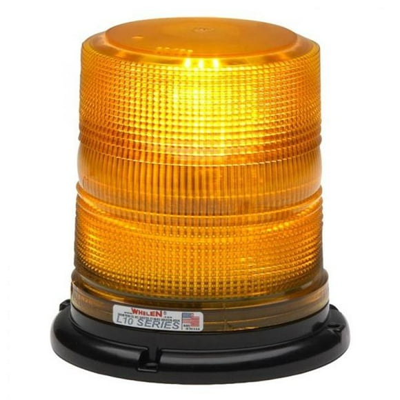 Whelen L10HAP Super-LED Permanent-Pipe Mount High Profile Hook Amber Beacon Light