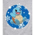 thumbnail image 3 of Pokémon - Squirtle Snowflake Pattern - Men's Crew Fleece Sweatshirt, 3 of 5