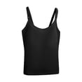 thumbnail image 6 of Maternity Tank Top Women's Sleeveless Nursing T-Shirts with Bra Pad Round Neck Pregnancy Breastfeeding Cami Basic Summer Vests Black M, 6 of 9