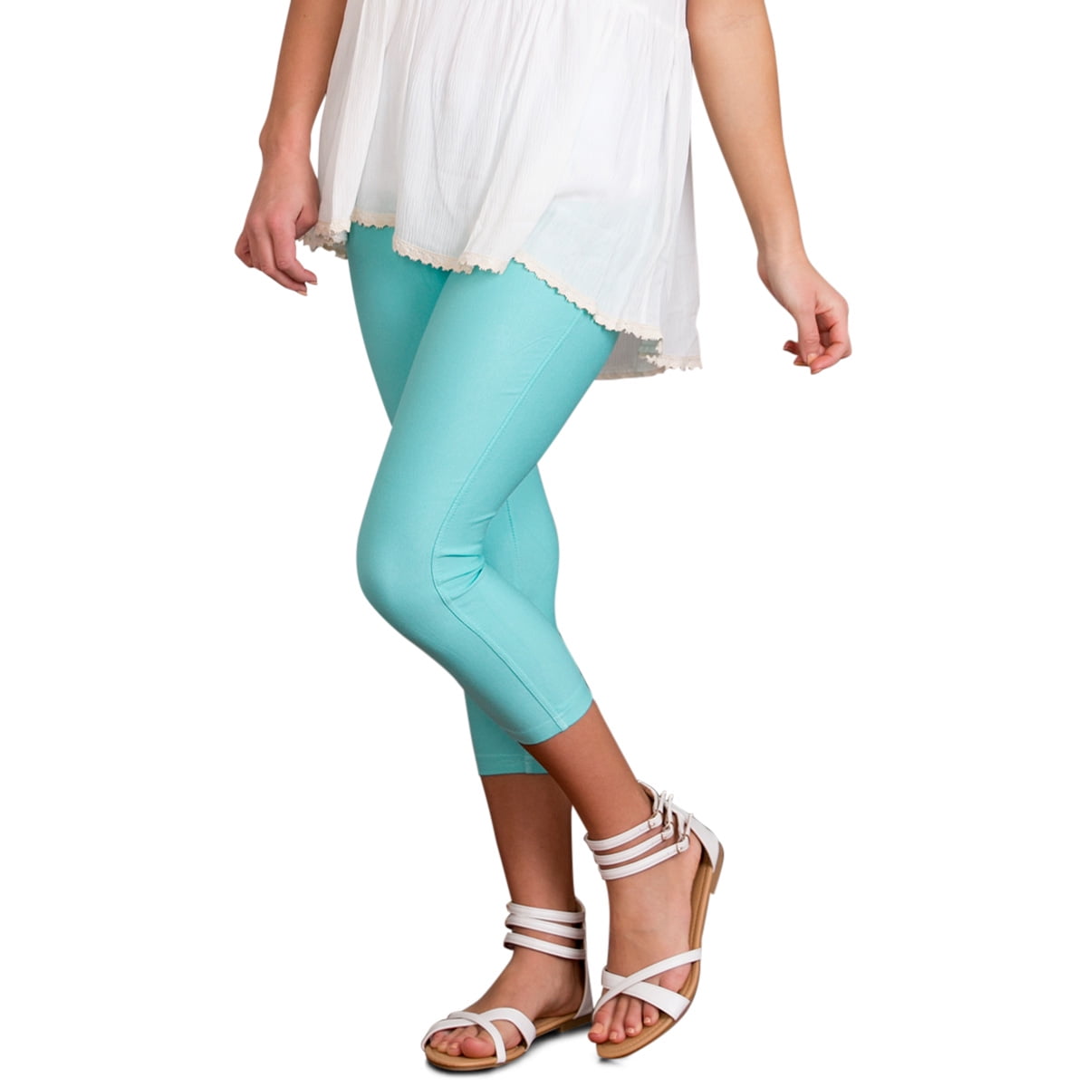colored capri jeggings