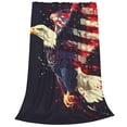 thumbnail image 2 of Sikiie Watercolor Bald Eagle Ultra-Soft Micro flannel Blanket Luxury All Seasons Warm Blanket for Bedding Sofa and Travel (4 sizes)-80"x60", 2 of 7