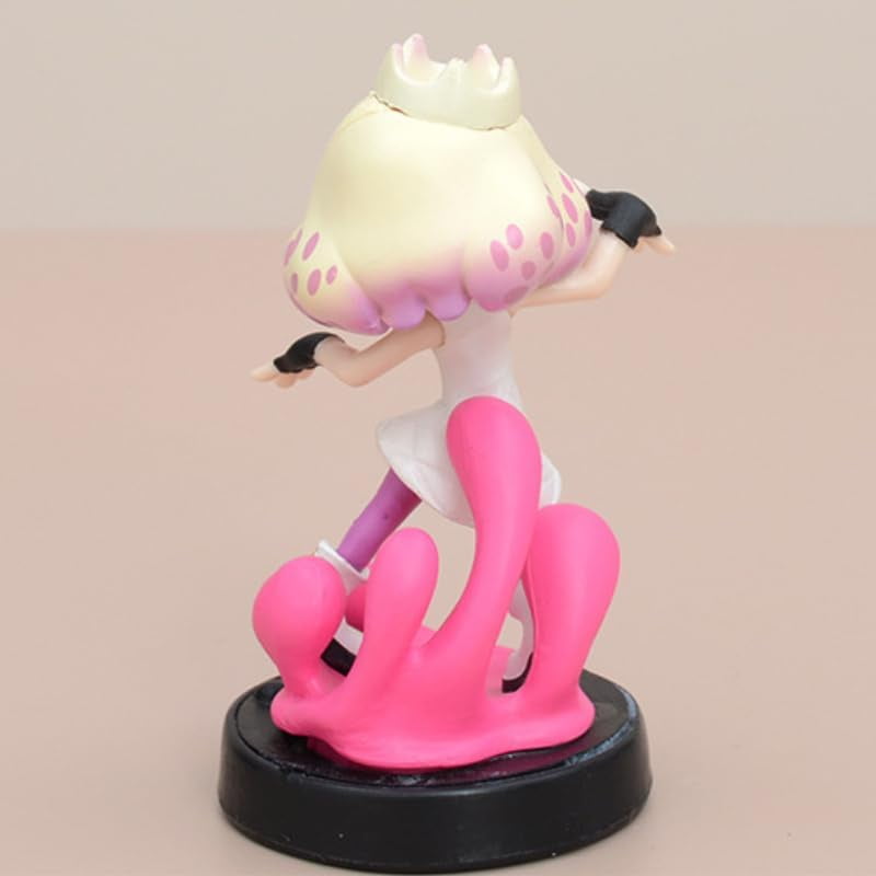 New Callie Figure, Marie Figure, Standing Action Figures PVC Characters Decorations Collectible Handicrafts Souvenirs for Anime Fans Gifts (Pink)