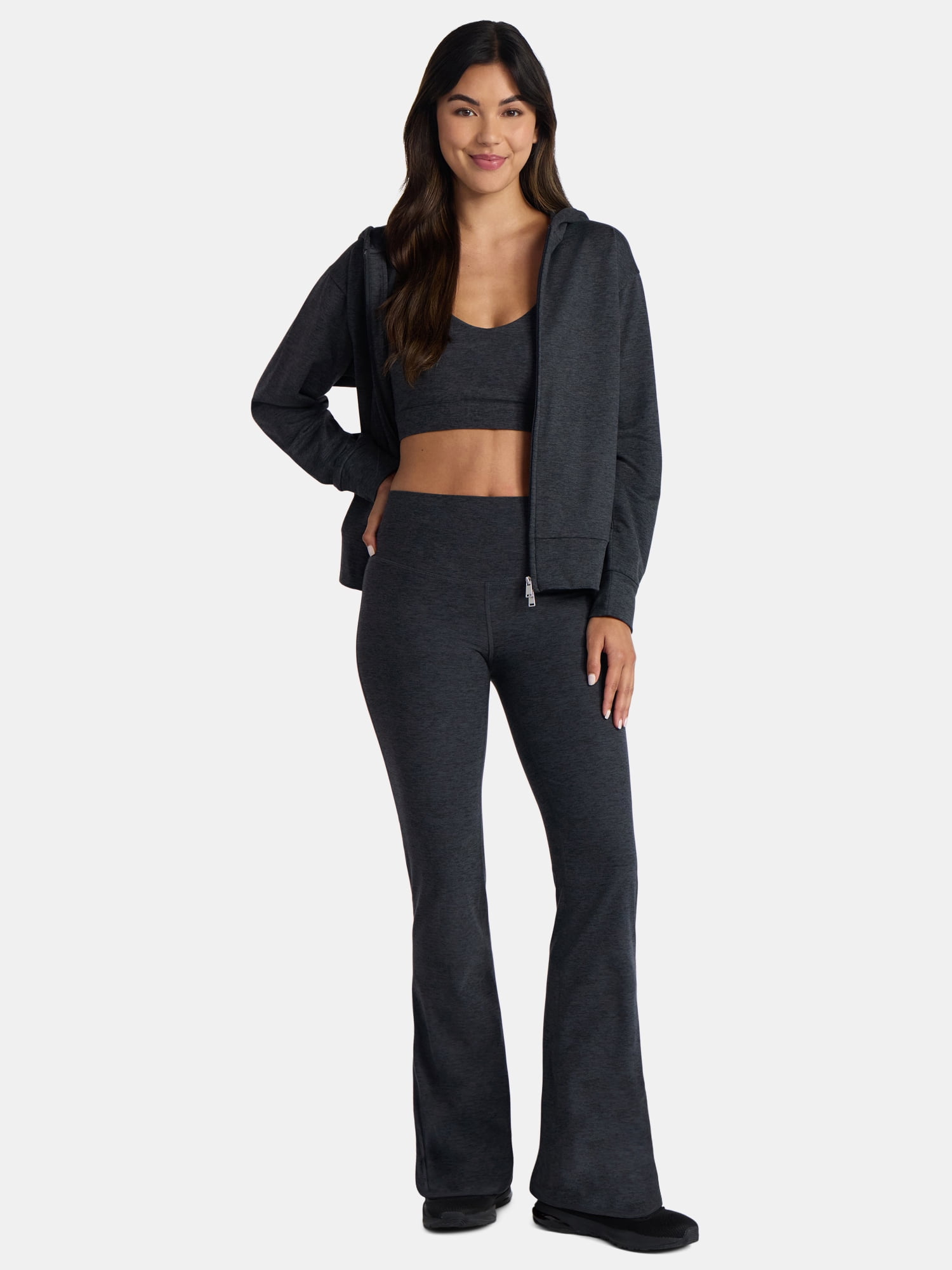 Athletic Works Women's and Women's Plus ButterCore Flare Pants, Sizes XS-4X