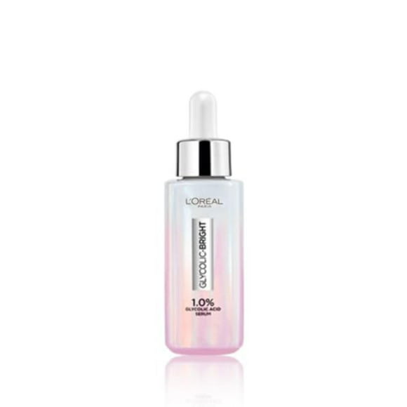 L'Oreal Paris Instant Glowing Serum, 1% Glycolic Acid, 2% Niacinamide, Reveals Even Skin Tone, Glycolic Bright Skin, 30ml