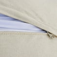 thumbnail image 5 of HomeRoots 20" X 20" Brown And Ivory Striped Faux Leather Zippered Pillow, 5 of 10
