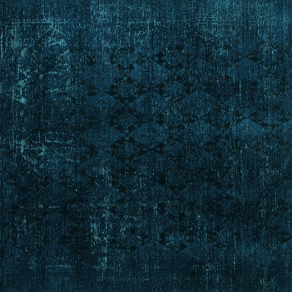 Ahgly Company Indoor Square Abstract Light Blue Modern Area Rugs, 4' Square