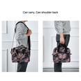thumbnail image 6 of Insulated Crossbody Lunch Bag 10L Lunch Tote with Adjustable Shoulder Strap for Work Office Picnic Pink with Gold Butterfly, 6 of 6