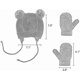 thumbnail image 3 of Toddler Winter Hat Earflap And Mittens Set, Baby Warm Fleece Knit Beanie Hat, 3 of 5