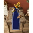 thumbnail image 4 of Hokiten Table Runners 60 Inches Long Dress Scarves, Navy Blue Geometric Farmhouse Kitchen/Dining Table Runner, Small Coffee Tablerunners, White Greek Key Farmhouse 13x60 Inch, 4 of 7