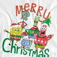 thumbnail image 2 of SpongeBob Merry Christmas Group Women's Crop Top T-Shirt, White, Small, 2 of 4