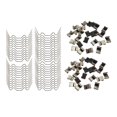 thumbnail image 1 of 100 Pcs Clips de Vitrage pour Serre Clips de Fixation pour Vitres Pièces de Rechange, 1 of 10