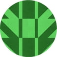thumbnail image 1 of Ahgly Company Machine Washable Indoor Round Transitional Green Area Rugs, 8' Round, 1 of 7