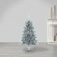 thumbnail image 2 of 4 ft. Pre  Lit Clear Incandescent Silver Tuscany Tinsel Tree, 2 of 4