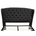 thumbnail image 2 of Best Master Furniture Yvette Upholstered Tufted with Wingback Platform Bed King, Black, 2 of 3