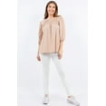 thumbnail image 3 of Celeste's Women's Summer short sleeve textured blouse Tunic top S-3X, 3 of 4