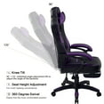 thumbnail image 4 of GTPLAYER Gaming Chair with Footrest, Big and Tall Game Chair 350lb Racing Style Computer Chair, Ergonomic Executive Office Chair High Back with Lumbar Support and Recliner, Purple, 4 of 6