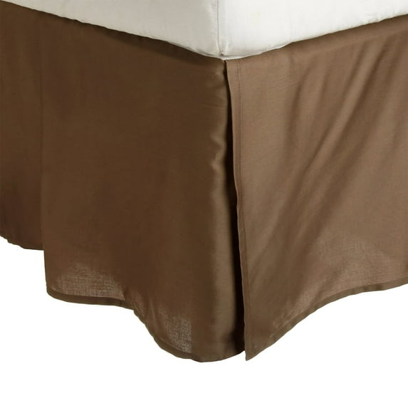 Superior 300 King 100% Premium Combed Cotton Solid Bed Skirt Taupe / Queen