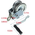 thumbnail image 5 of ALL-CARB Hand Winch 1600lbs With 10m (32ft) Cable Manual Winches Boat Winch Hand Crank, 5 of 9
