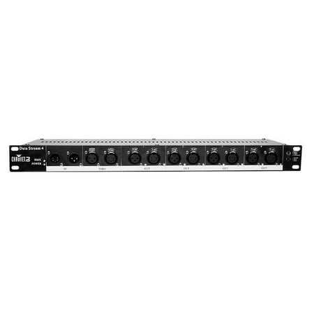 UPC: 0781462202828 | CHAUVET DJ DATA STREAM 4 DMX 512 4 Outputs 3 & 5 Pin Universal Optical Splitter