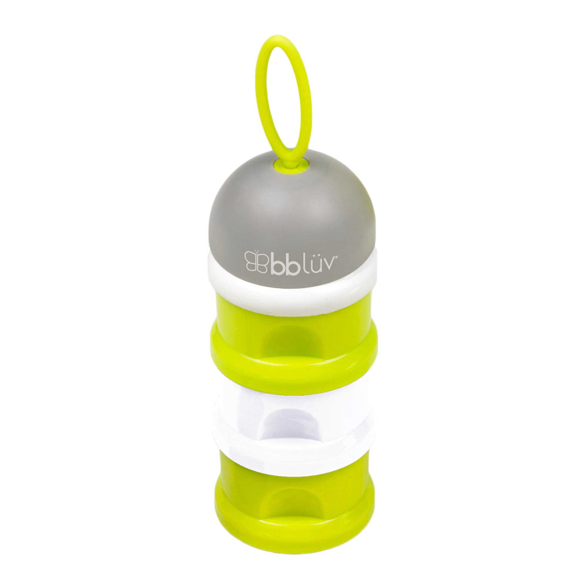 Dose Formula & Snack Container, Stackable, Lime