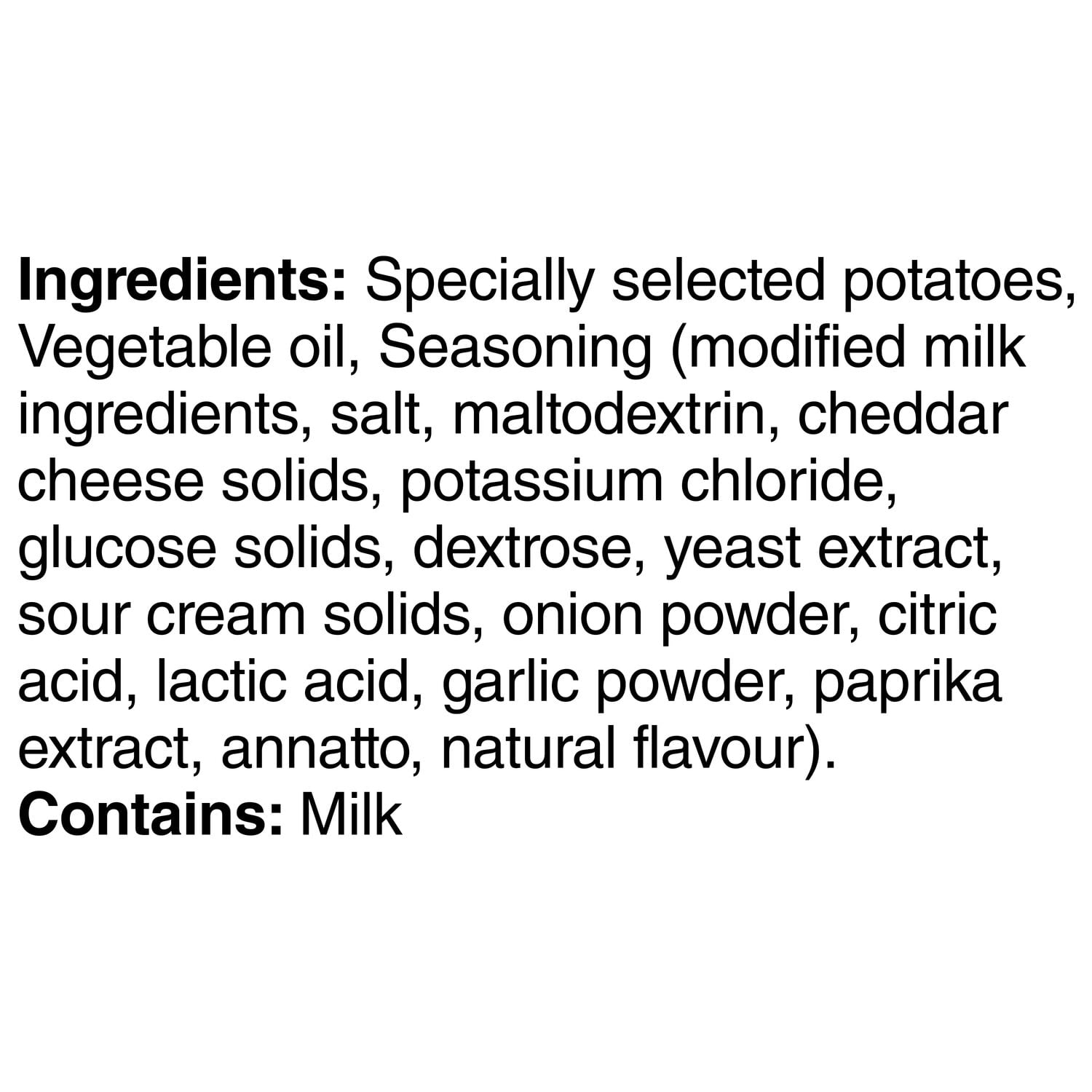 Wavy Lay's Cheddar & Sour Cream flavoured potato chips