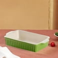 thumbnail image 3 of Ceramic Bakeware Casserole Dishes for Oven for Barbecues Camping Restaurants Rectangular, 3 of 8
