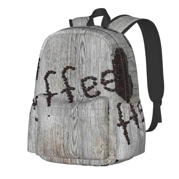 Gaeub Coffee Beans On Board Print Large Capacity Lightweight Student Backpack,Laptop Backpack for Women Men,for School, Travel, Hiking, and Outdoor Activities