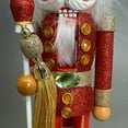 thumbnail image 5 of Kurt Adler Hollywood Nutcracker Collection, Battery Operated Deck The Halls Musical Water Globe Hat, 21in, 5 of 11