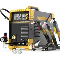 TOOLIOM MIG/TIG/CUT/Stick Welder 5 in 1 Multiprocess Welding Machine 110/220V Dual Voltage Aluminum Welding Machine Spool Gun Compatible