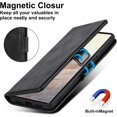 thumbnail image 5 of Compatible with Google Pixel 6 Pro Premium PU Leather Wallet Case with RFID Blocking Card Holder,Kickstand Magnetic Closure Protective,Wrist Strap Wallet Case for Pixel 6 Pro 6.71 Inch (Black), 5 of 14