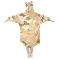thumbnail image 2 of Dailycode Wearable Blanket Hoodie Oversized Sherpa Flannel Blankets with Pocket for 3-14 Year Old Clouds with Textures, 2 of 7