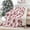 Pink-candycane, variant on Christmas Blanket, Pink Blankets for Couch, Fleece Blankets with Candy Cane Pattern, Tufted Soft Microfiber Bed Blanket, 60" x 80"