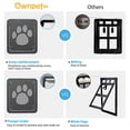 thumbnail image 6 of Leyfeng Pet Net, Pet Screen Door, Inside Size 41Cm*37Cm*2cm Magnetic Flap Screen Automatic Lockable Black Door for Small/Medium Dog and Cat Gate, 6 of 9
