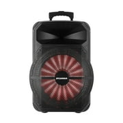 Sylvania Bluetooth(r) Speaker, LED Lighting, 12 Inch Subwoofer, Black, SPA122