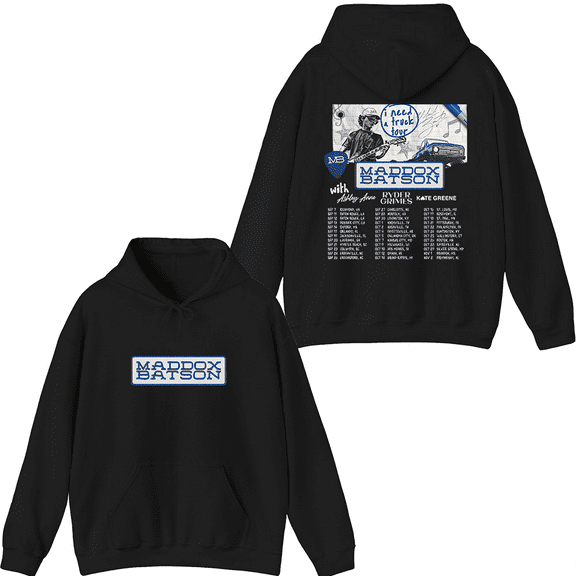 Maddox Batson Merch I Need a Truck Tour Hoodie Men Women Long Sleeve Pullover Graphic Tops