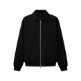 thumbnail image 4 of Rvwovn Men's Ribbed Trucker Jacket Full Zip Lapel Collar Corduroy Fall Outerwear for Daily Wear, 4 of 6
